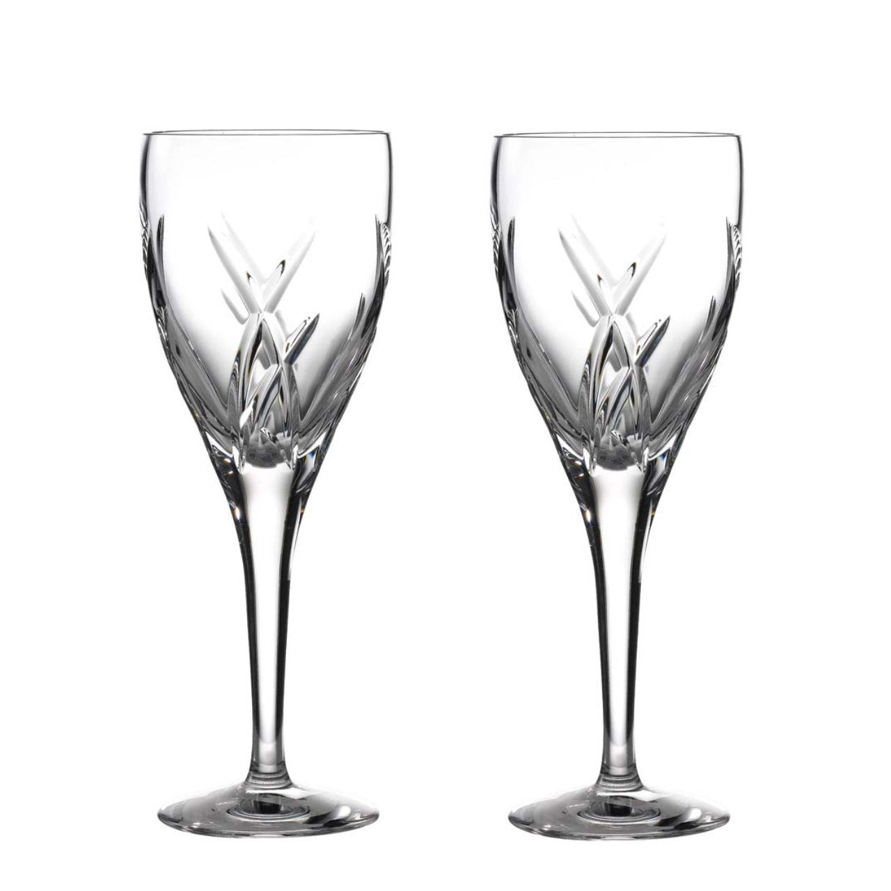 John Rocha Crystal Signature Red Wine Pair by Waterford  John Rocha contemporary collection Signature Red Wine Glasses. John Rocha's name is synonymous with simple, elegant and modern design which captures the clarity and purity expected of Waterford Crystal.