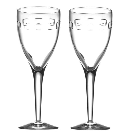 John Rocha for Waterford Crystal Geo Goblet Pair