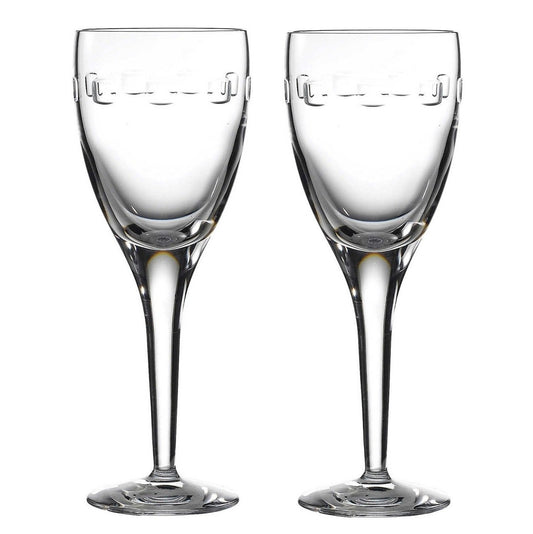 Waterford Crystal John Rocha Geo Red Wine Pair