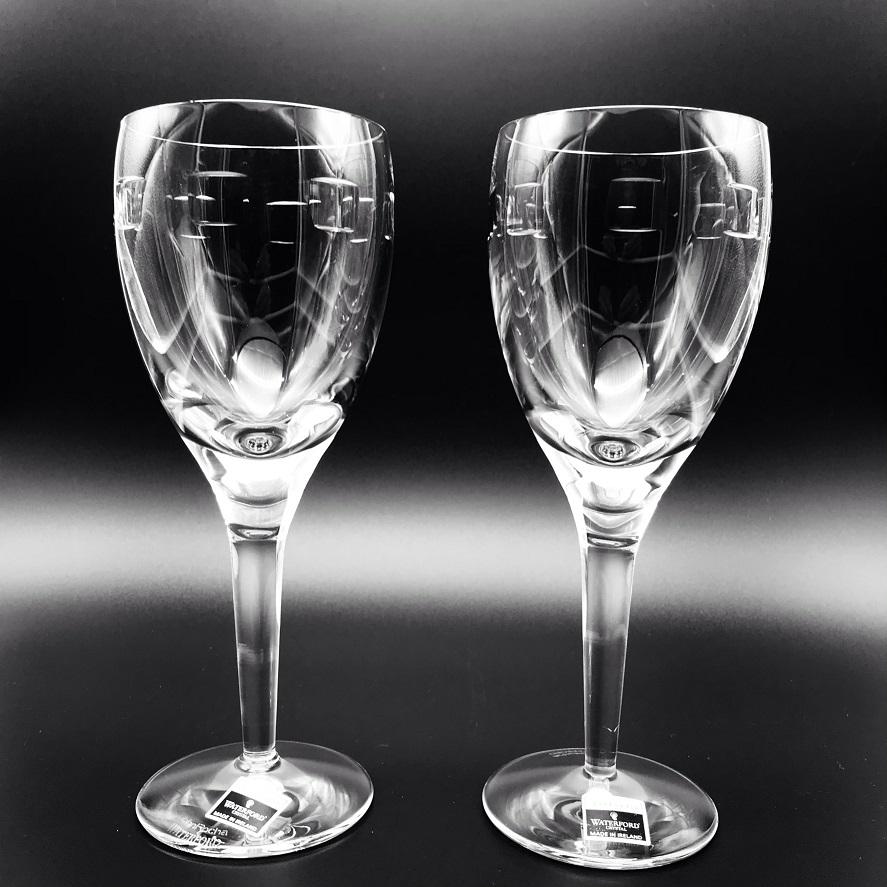 Waterford Crystal John Rocha Geo White Wine Glasses
