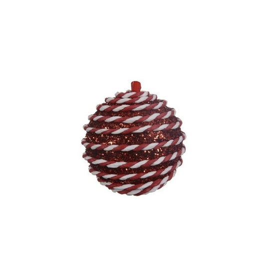 Kaemingk Christmas Foam Striped Baubles - Red White  Kaemingk surprises Christmas lovers all over the world with thousands of new innovative items each year.