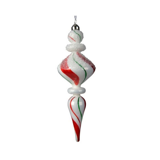 Kaemingk Christmas Glass Sugar Stripes Ornament  Kaemingk surprises Christmas lovers all over the world with thousands of new innovative items each year. 
