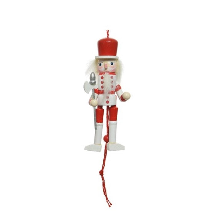 Kaemingk Christmas Nutcracker Hanging Ornament - White  Kaemingk surprises Christmas lovers all over the world with thousands of new innovative items each year. They specialises in beautifully detailed Christmas Ornaments and holiday seasonal decor. The catchy collections are contemporary, attractive and of high quality.