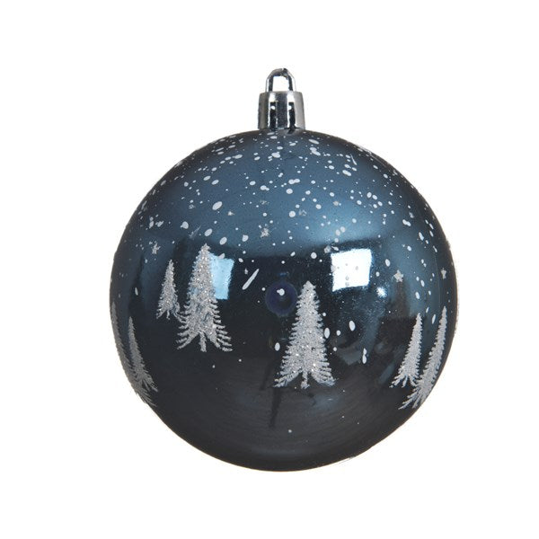 Kaemingk Christmas Bauble Night Blue Hanging Ornament  Night Blue Shatterproof Christmas Shiny Bauble Christmas Tree Ornament  Kaemingk surprises Christmas lovers all over the world with thousands of new innovative items each year.