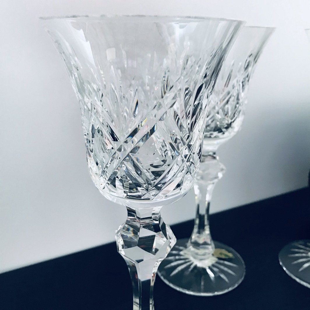 Waterford Crystal Kilkeary Claret Glass  The Kilkeary stemware pattern was designated as "Special Order Pattern", very rare pattern.