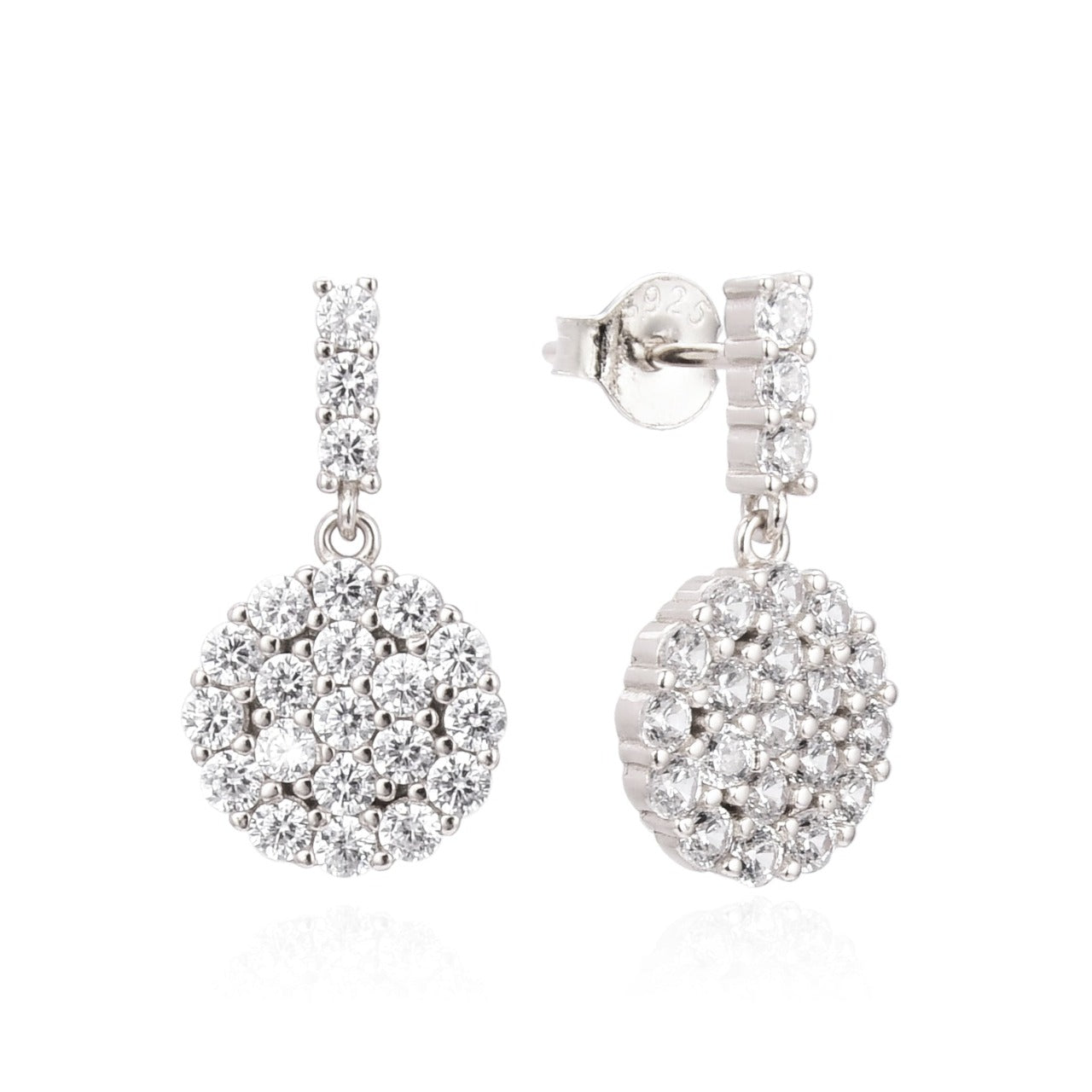 Kilkenny Silver Silver Beauty Drop Earrings  Sterling silver eye catching drop earrings with cubic zirconia stones. Gives you that extra sparkle.