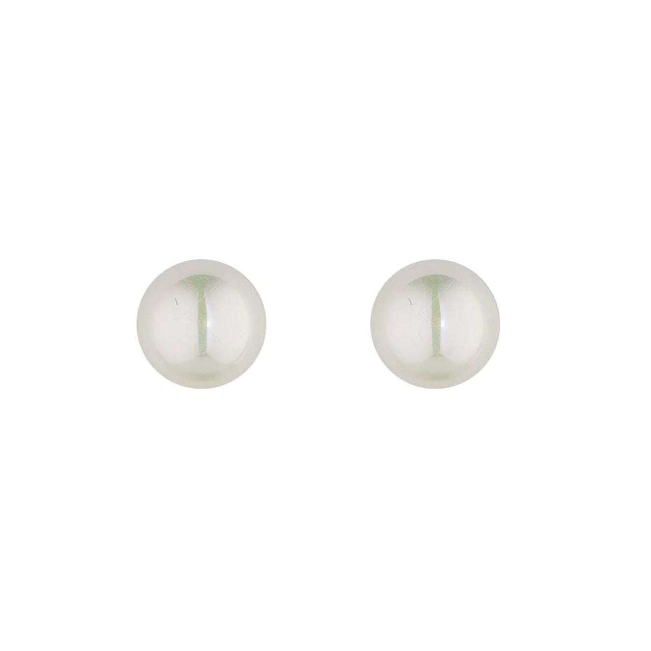 Pearl Stud Earrings 6mm by Knight & Day  These 6mm Pearl Stud Earrings from Knight & Day offer an ideal accessory for any outfit.  6mm pearl studs with AB white shell pearls.