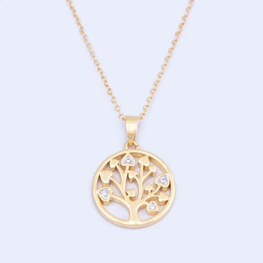 Knight & Day Gold Tree of Life Pendant  Beautiful Tree of Life pendant embellished with CZ stones.  Length 42 + 3cm extension.