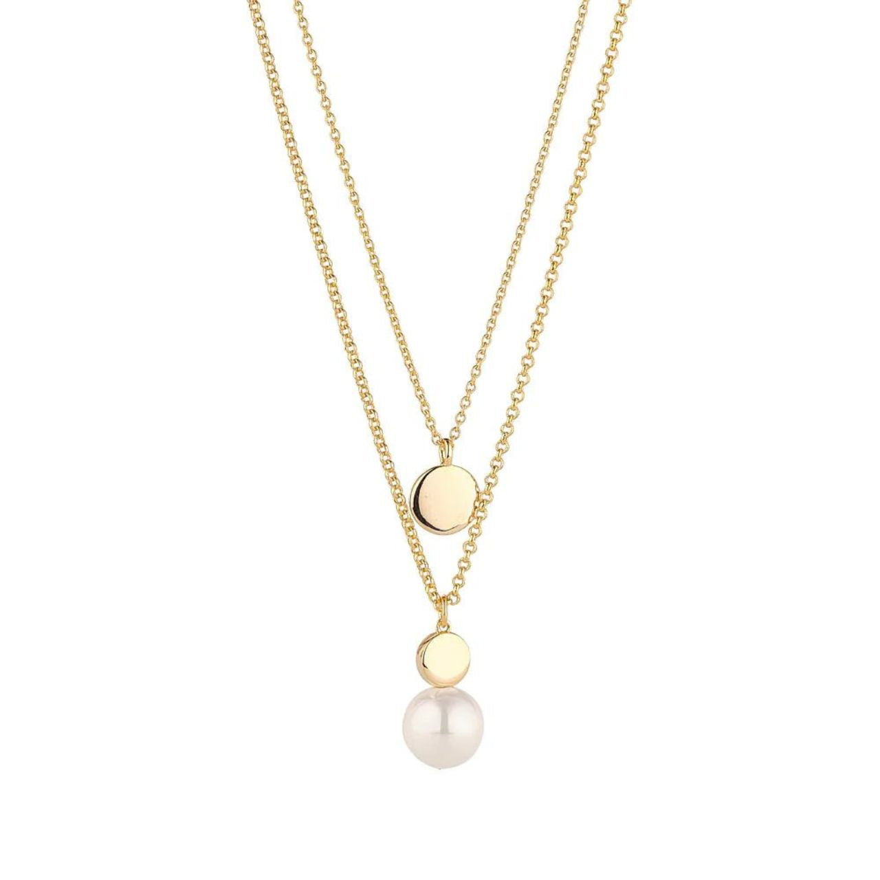 Knight & Day Gold Plated Willow Pearl Necklace  The Knight & Day Gold-Plated Willow Pearl Necklace is crafted with exquisite craftsmanship and is a timeless addition to any wardrobe.