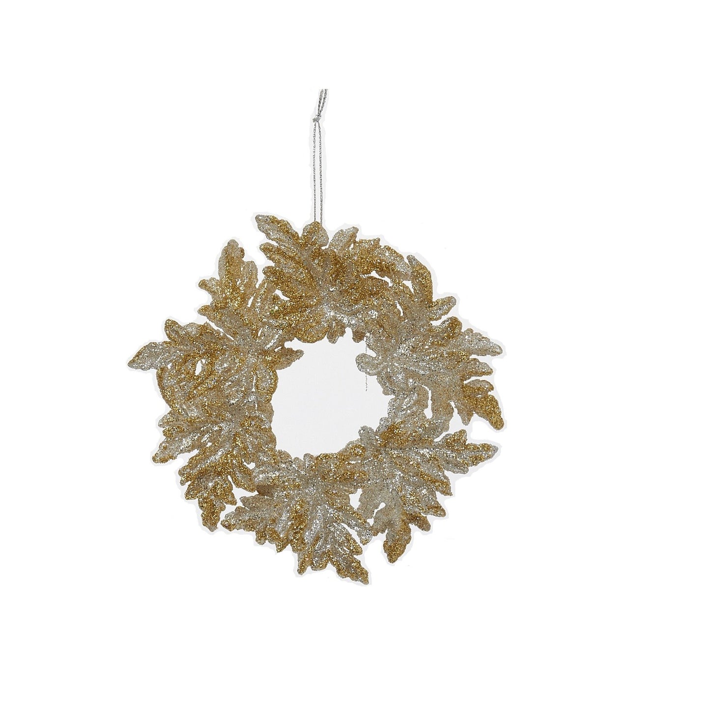 Kurt S Adler Christmas Wreath - Silver Accented With Gold