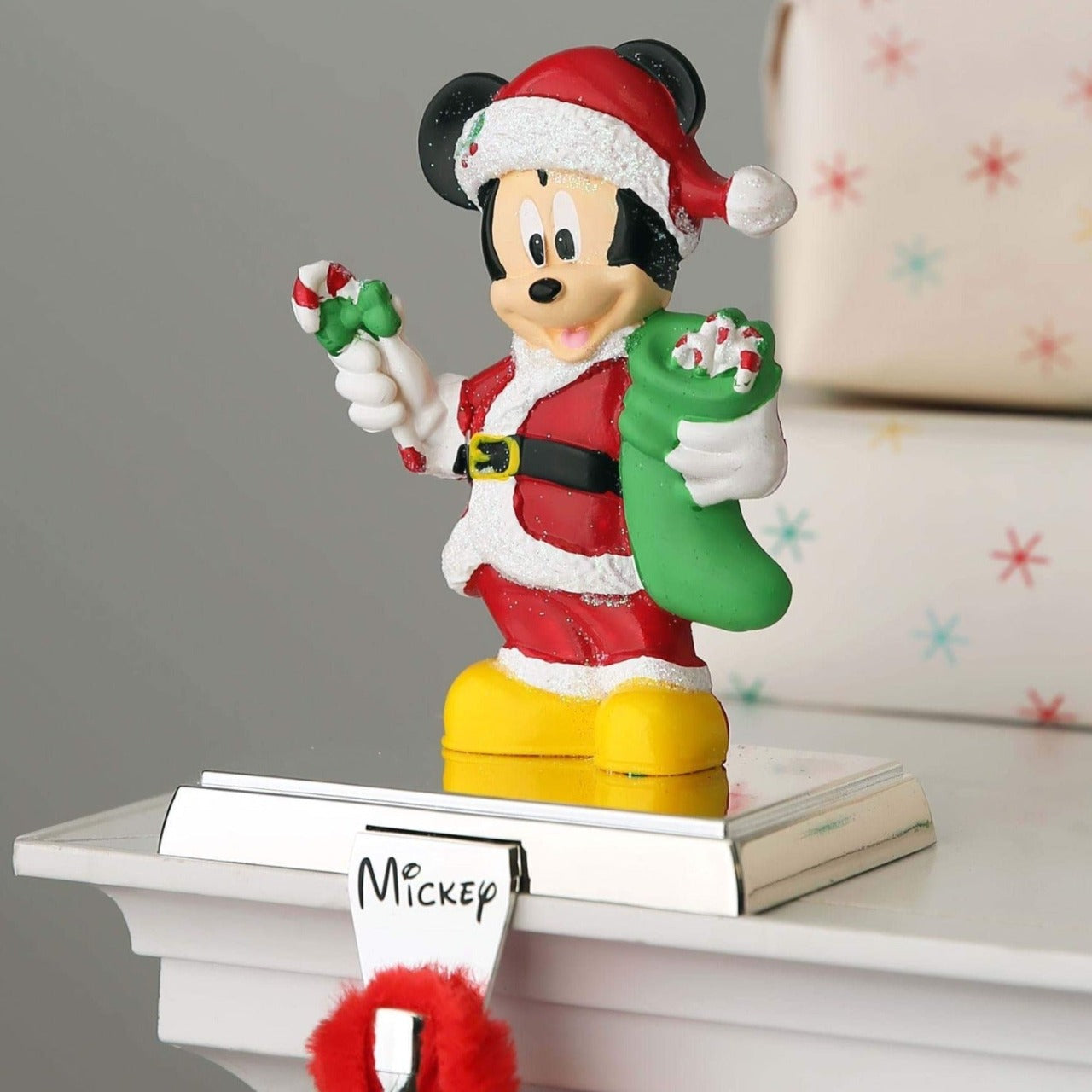Kurt S Adler Santa Mickey Mouse Stocking Holder