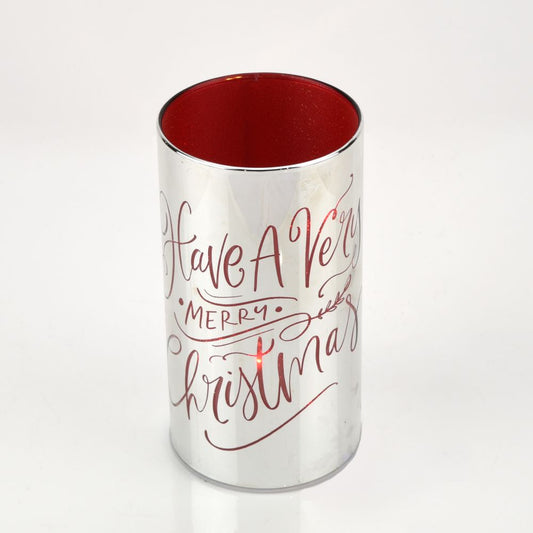 LED Merry Christmas Glass Tube Light