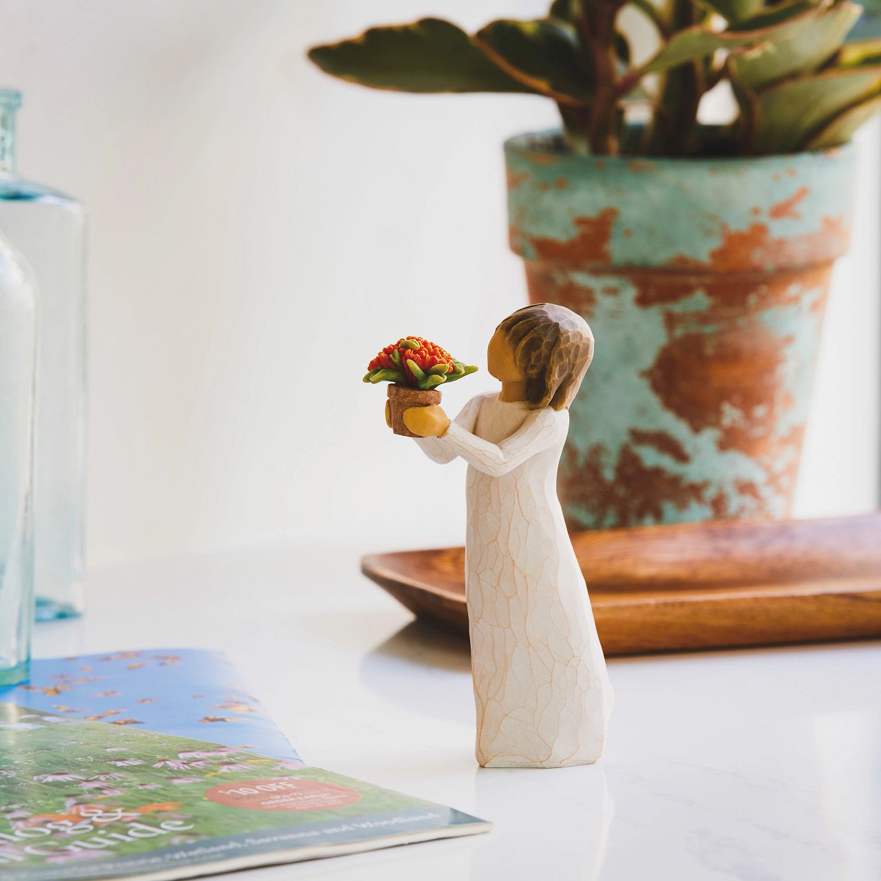 Willow Tree Little Things  Willow Tree is an intimate line of figurative sculptures representing sentiments of love, closeness, healing, courage, hope...all the emotions we encounter in life. "It's the little things we do that make a big difference" - Susan Lordi.