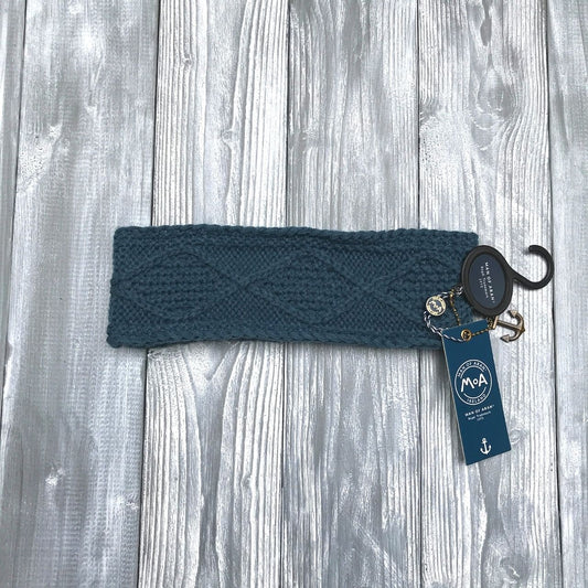 Man of Aran Headband Blue - Lady  Man of Aran range is inspired by the beauty of the rugged Irish Landscape. We have created this collection to present everything that it means to be Irish. Our designs have been inspired by Irish craft skills passed down through generations to create.