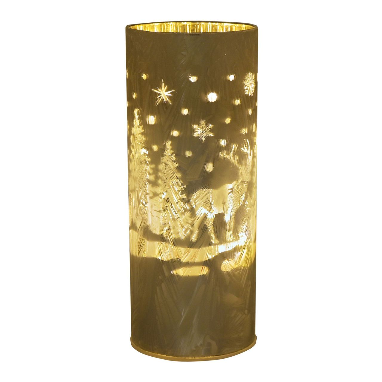 Christmas Frosted Haven Glass LED Tube Light Medium  A medium glass LED tube light.  This illuminating decoration is a delightful twist on the traditional this Christmas