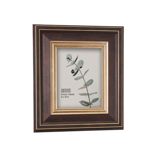 Mindy Brownes Haiden Picture Frame 8 x 10  Capture your special moments with a frame from Mindy Brownes. Dark Brown and Gold in colour, a classic design combination.