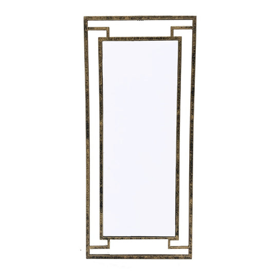 Mindy Brownes Imogen Mirror  Add some space and light to your home with this large mirror, the perfect way to expand the feel of a space in an instant. The mirror is finished in antique gold, same finish as TF015. A beautiful size ideal for a bedroom setting or wall.