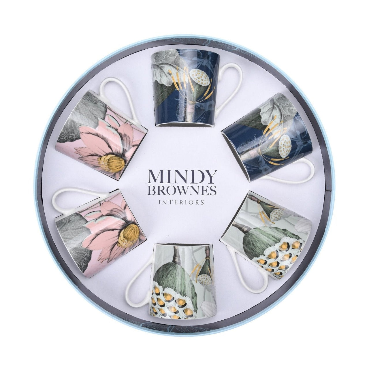 Mindy Brownes Interiors Natures Bloom Cups Set 6