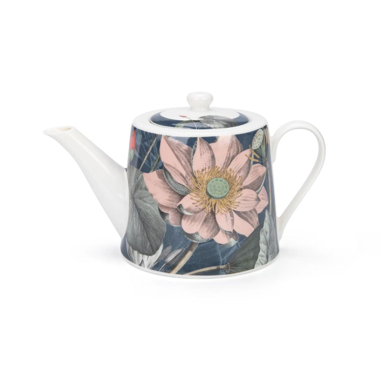 Natures Bloom Tea Pot by Mindy Brownes Interiors  A beautiful tea pot depicting gorgeous flowers in pink, blue and green. - Ideal house warming gift, new home, birthday or general occasion. - Part Of our Natures Bloom Tabletop Collection