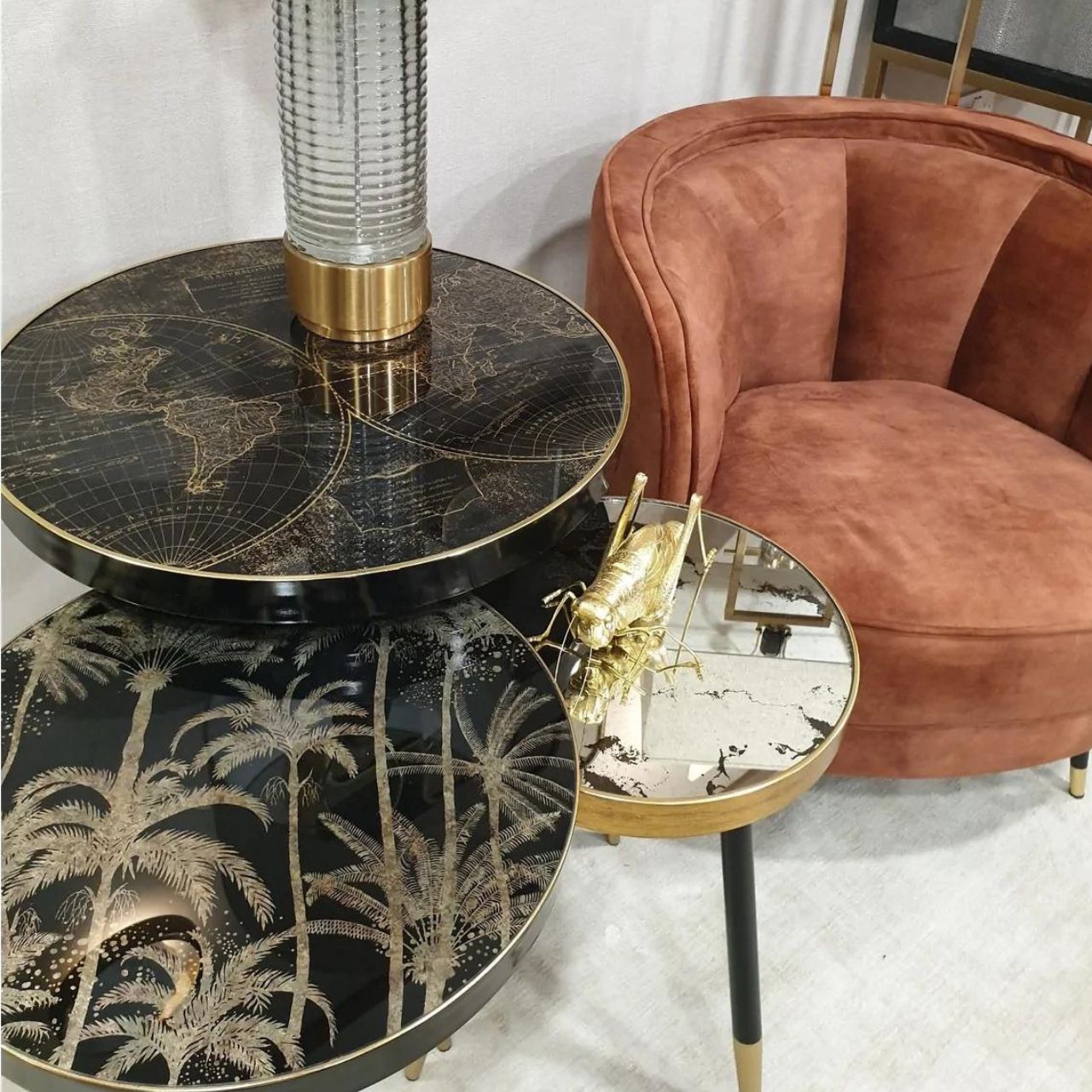 Mindy Brownes Palm Tree Side Table