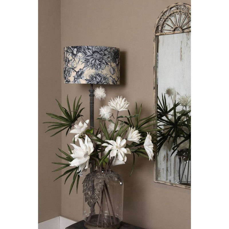 Clayre & Eef Vintage Beige Full Length Wall Mirror  Wall Mirror 41*3*135 cm  White Rectangle Full Length Mirror