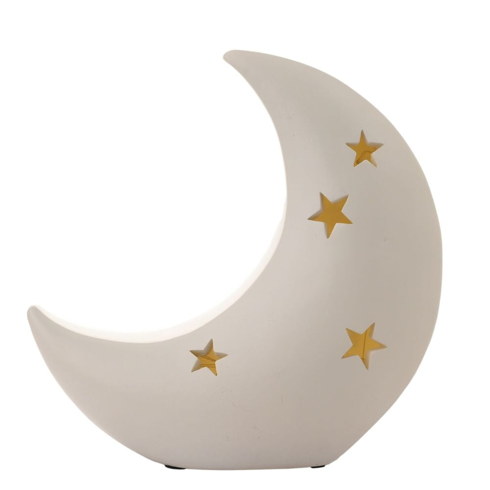 Bambino Moon Shaped Resin Nightlight "Love you to the moon"  Light up your bambino's nursery just like they do your life with this precious resin nightlight.  With a sweet moon-shape design and a heart-warming sentiment, this makes a beautiful gift.