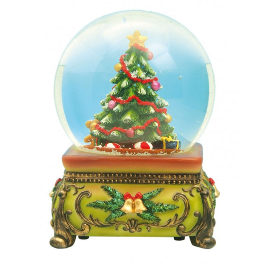 Musicbox World Snow Globe Christmas Tree