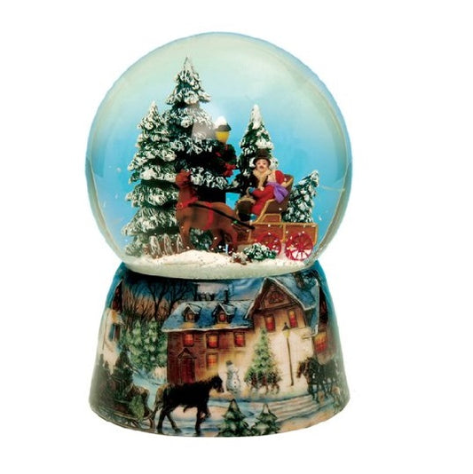 Musicbox World Snow Globe Winter Carriage