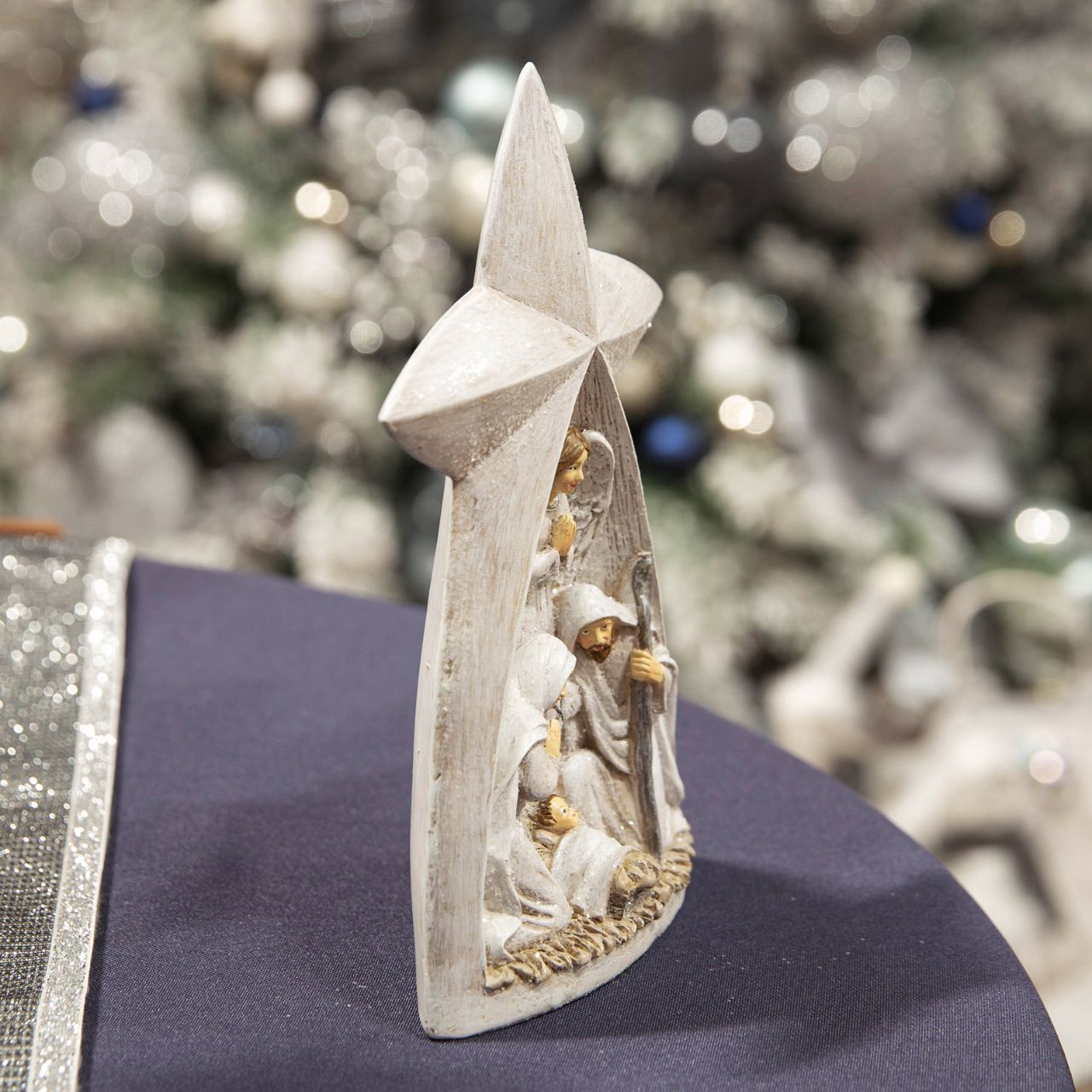 Star Shaped Christmas Nativity Scene  Celebrate the meaning behind the most magical day of the year with this hand painted Christmas nativity scene.