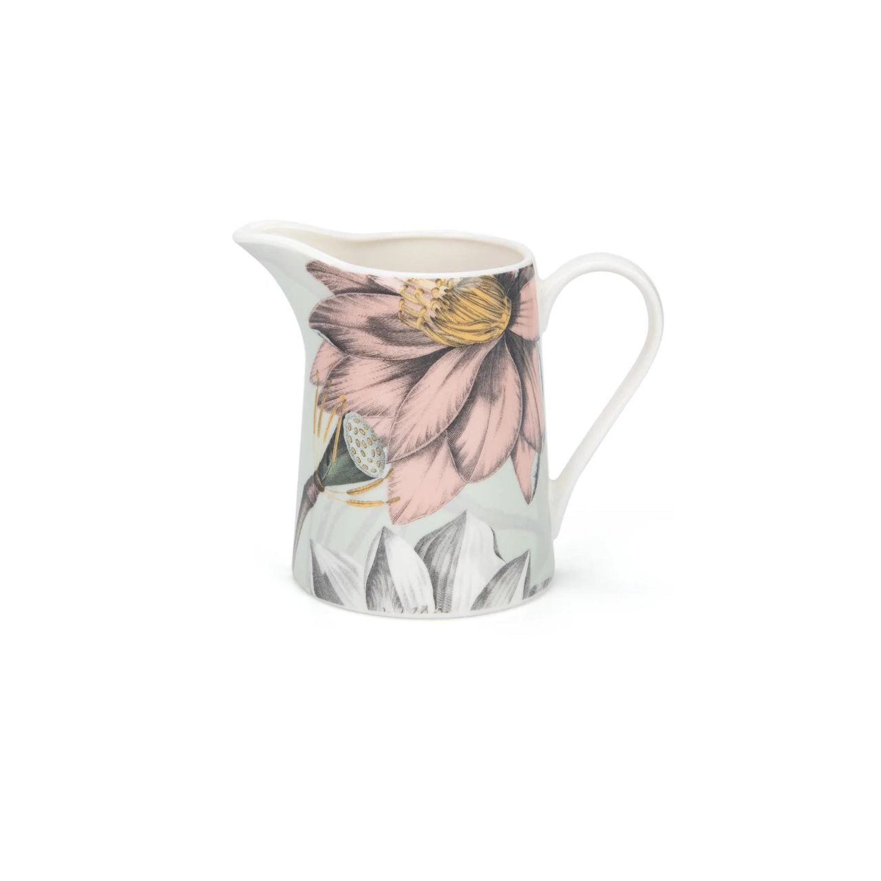 Natures Bloom Sugar Bowl, Creamer and Serving Tray Set  A beautiful set depicting gorgeous flowers in pink, blue and green.  - Ideal house warming gift, new home, birthday or general occasion. - Part Of Our Nature Bloom Collection