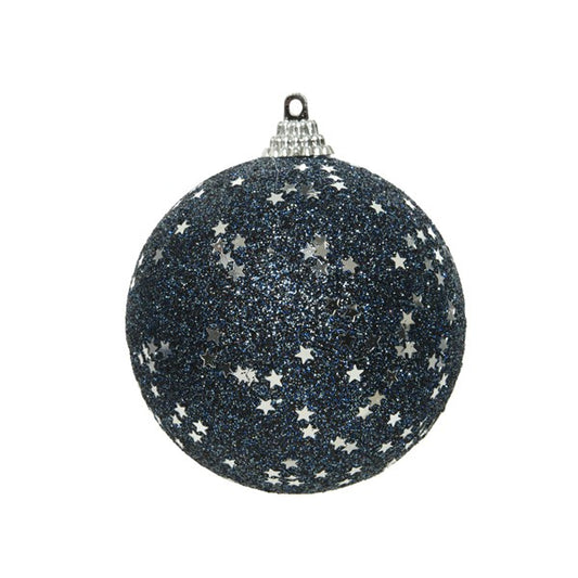 Kaemingk Night Blue Foam Silver Glitter Stars Bauble  Kaemingk surprises Christmas lovers all over the world with thousands of new innovative items each year. They specialises in beautifully detailed Christmas Ornaments and holiday seasonal decor. The catchy collections are contemporary, attractive and of high quality.