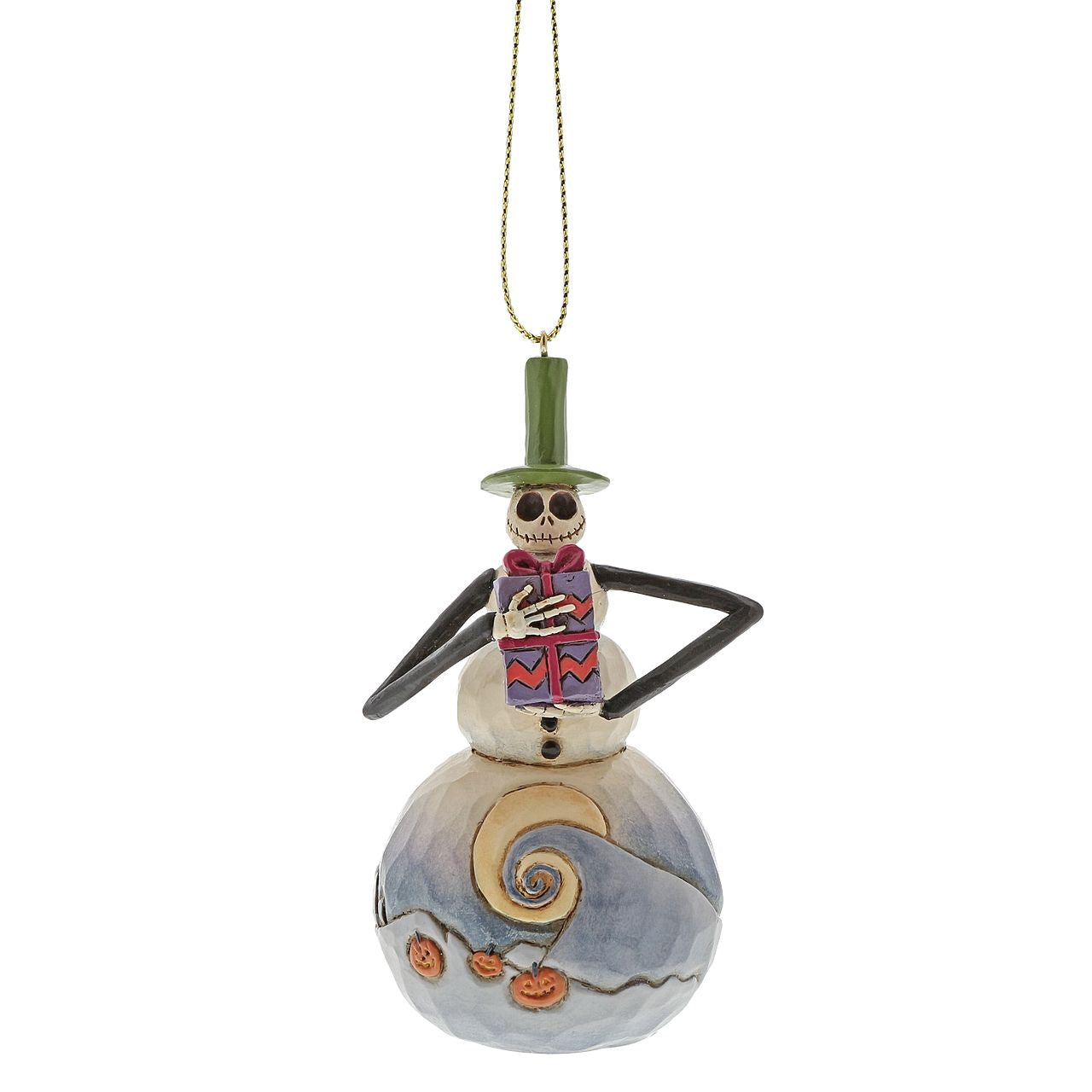 Jack Hanging Ornament Nightmare Before Christmas  Unique variations should be expected as this Nightmare Before Christmas product is hand painted. Packed in a branded gift box. Not a toy or children's product. Intended for adults only.