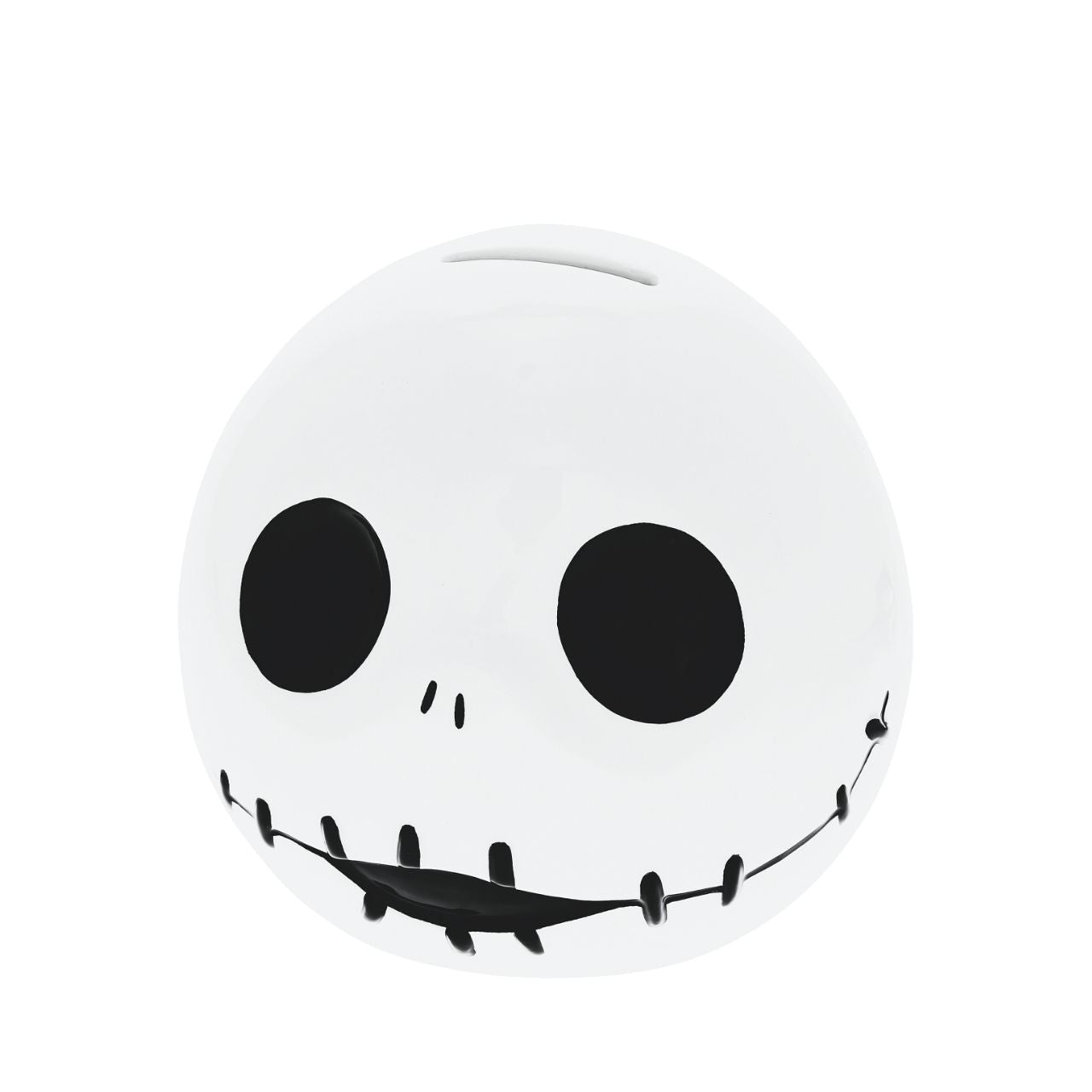 Disney Master of Fright Jack Skellington Money Bank  The Master of Fright is here with his cross-stitch mouth and big eyes. The Jack Skellington Money Bank is perfect for any Nightmare Before Christmas fan.
