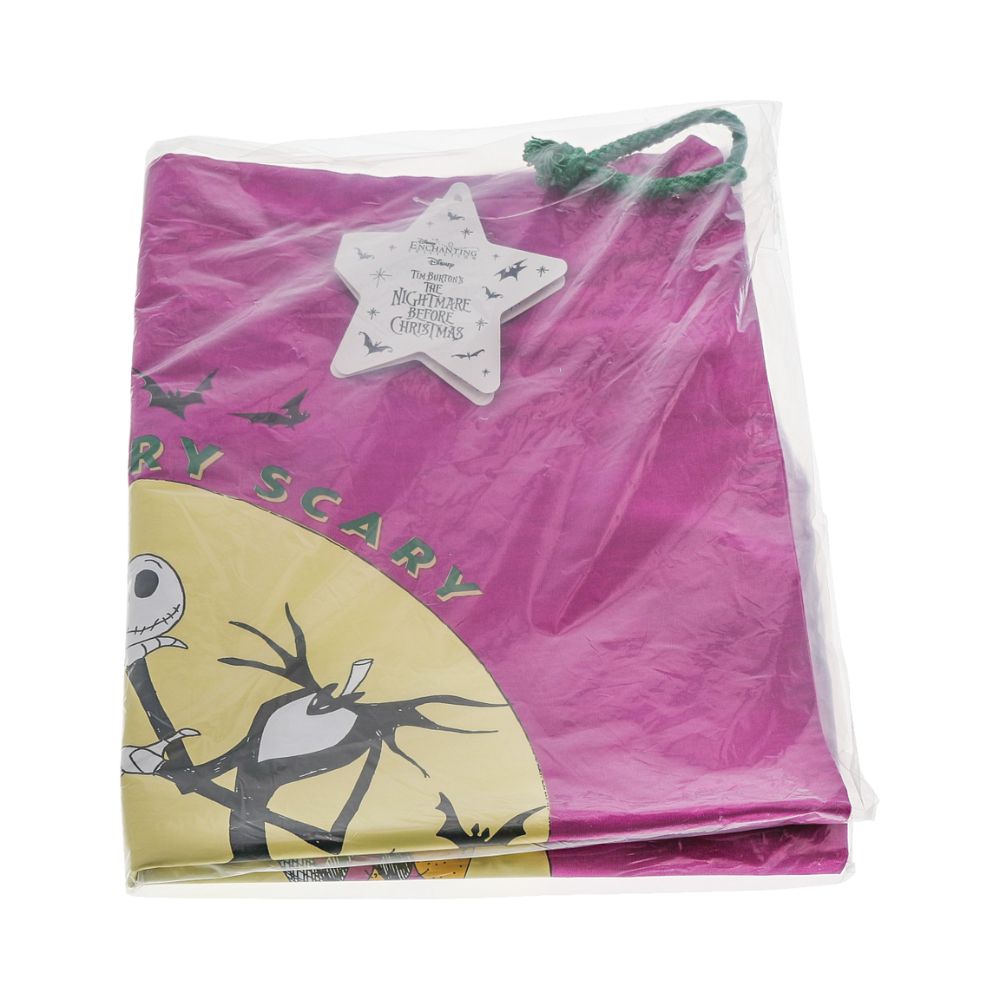 Nightmare before Christmas Sack - Sandy Claws Is Coming  Celebrate Christmas or Halloween with this Nightmare Before Christmas sack. Presented with a giftable hangtag this wonderful sack creates a unique gift, which can be enjoyed year after year. Material: 100% Cotton featuring a ribbon loop to tie.