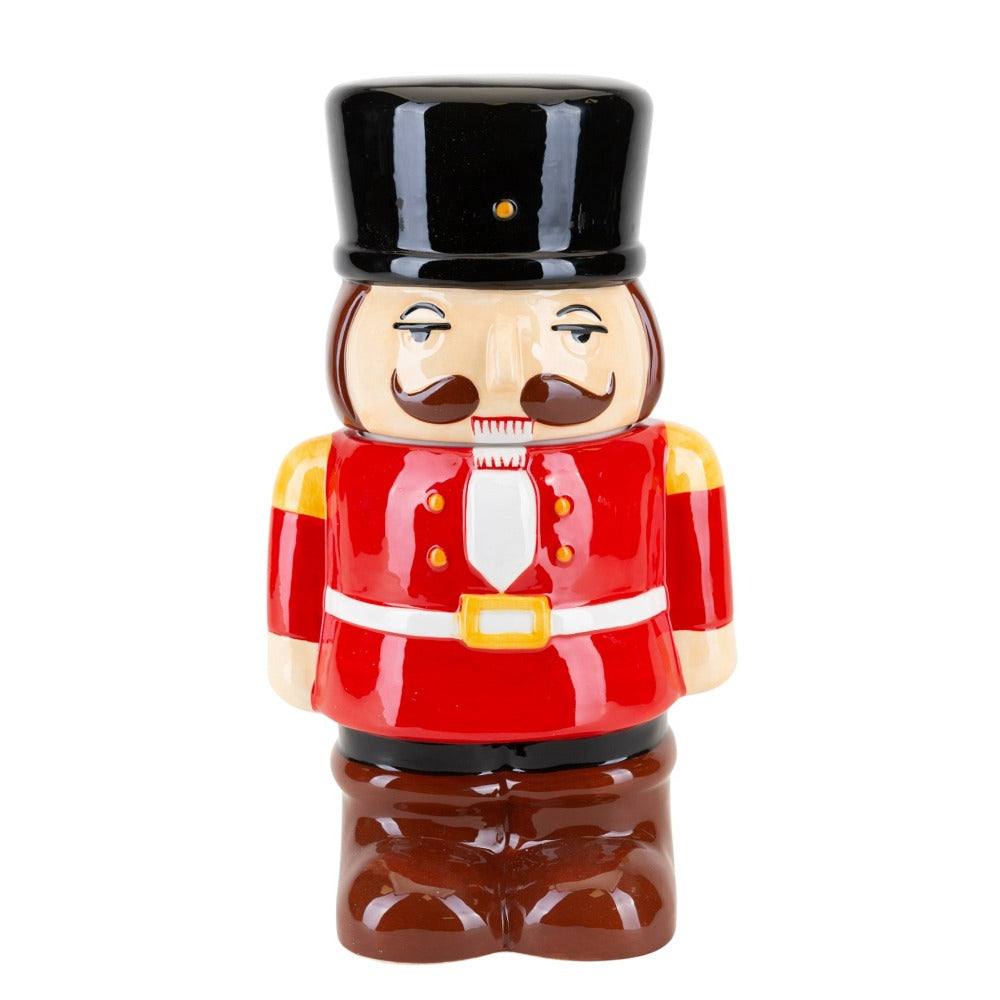 Christmas Nutcracker Cookie Jar  Bring some festive magic to the dinner table this season with this novelty nutcracker cookie jar. From The Toy Shoppe by North Pole Novelties Co. - the one stop shop for Christmas cheer!