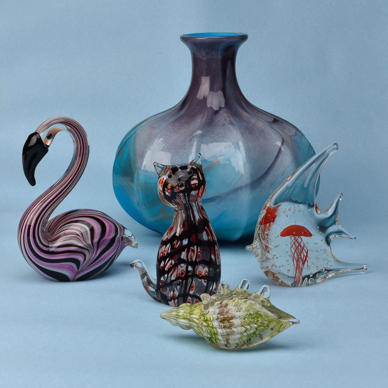 Objets d'Art Glass Figurine - Fish  A beautifully elegant handmade glass ornament. From Objets d'Art by SOPHIA® - hand blown and one hundred percent unique.