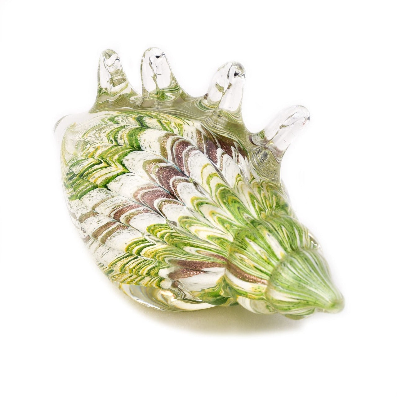 Objets d'Art Glass Figurine - Green Seashell  A beautifully elegant handmade glass ornament. From Objets d'Art by SOPHIA® - hand blown and one hundred percent unique.