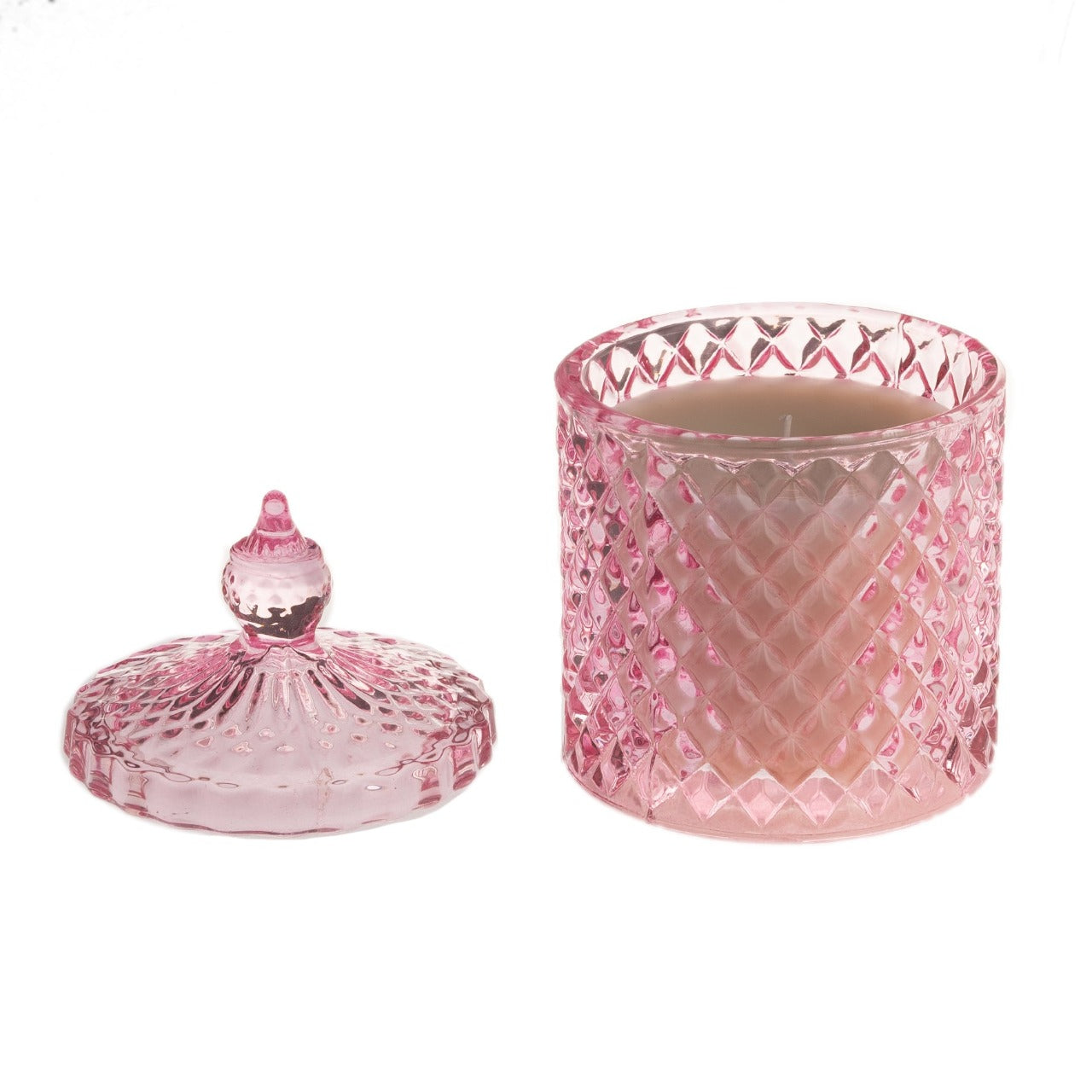 Opulence Rose, Spiced Cardamom & Pink Pepper Candle Jar  Inspired by the grace and unique beauty of the peacock, Opulence guarantees a majestical and serene Christmas. With contemporary bold night colours and embellished gold foils, these luxury gifts bring the fairy tale fantasy to life with their decorative textures and dazzling style.