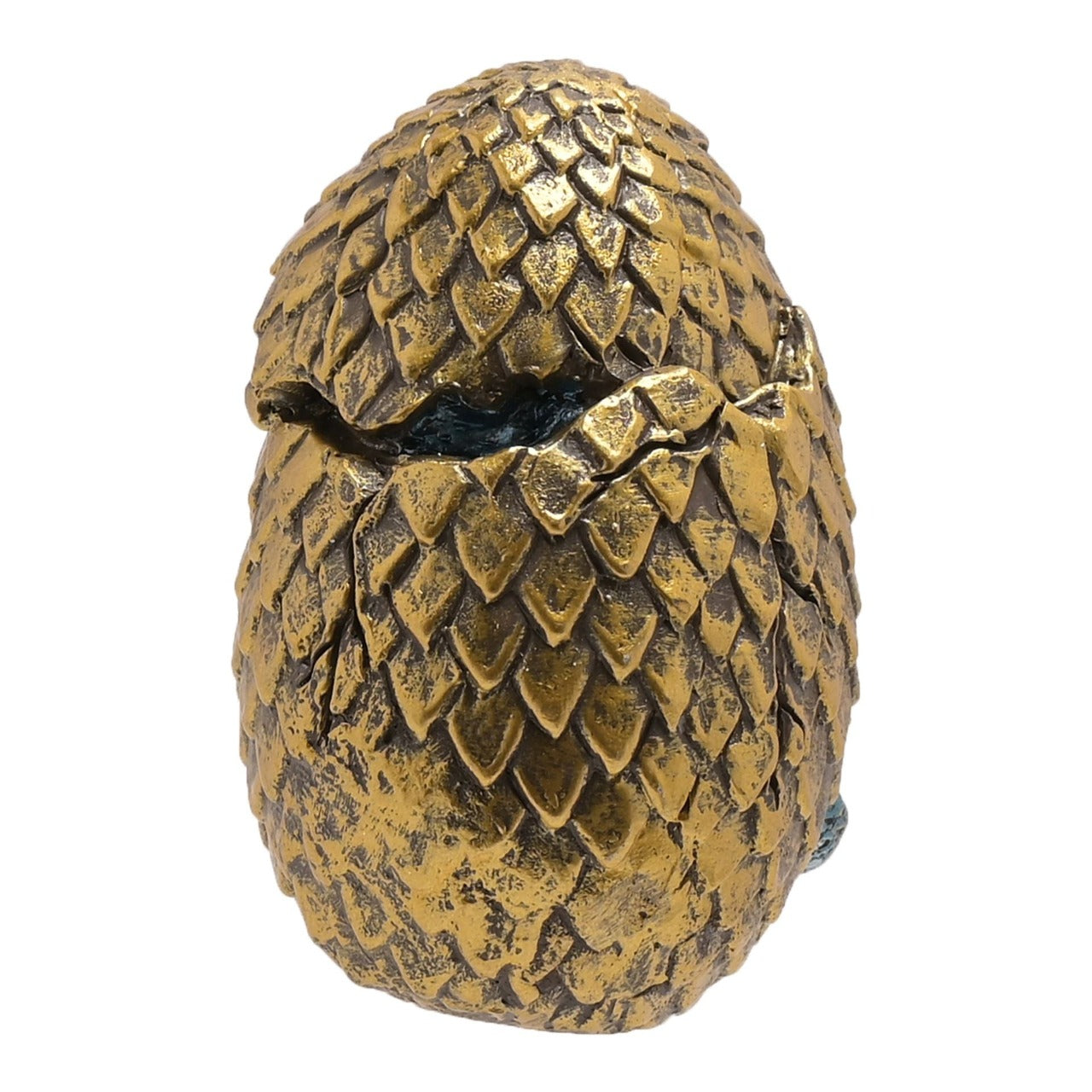 Orion Golden Dragon Egg Figurine  An Orion golden dragon egg figurine by THE SEASONAL GIFT CO®.  This majestic figurine captures the mythical world of dragons for those obsessed with fantasy.