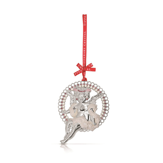 Tipperary Crystal Pearl Cherub Christmas Decoration  We just Love Christmas! The festive season, the giving of gifts, creating memories and being together with family and loved ones.