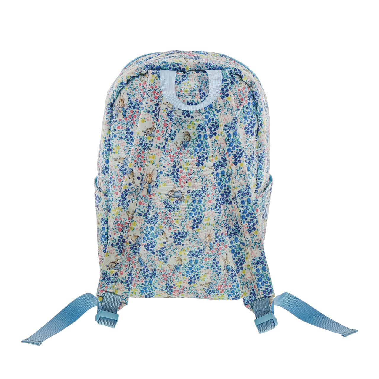 Beatrix Potter Peter Rabbit Garden Party Backpack  This classic adult backpack features a brand new design as part of our Peter Rabbit Garden Party Pop Up Collection. A large interior with an exterior zip pocket, side pockets and adjustable straps makes this the perfect accessory for those on the go. 