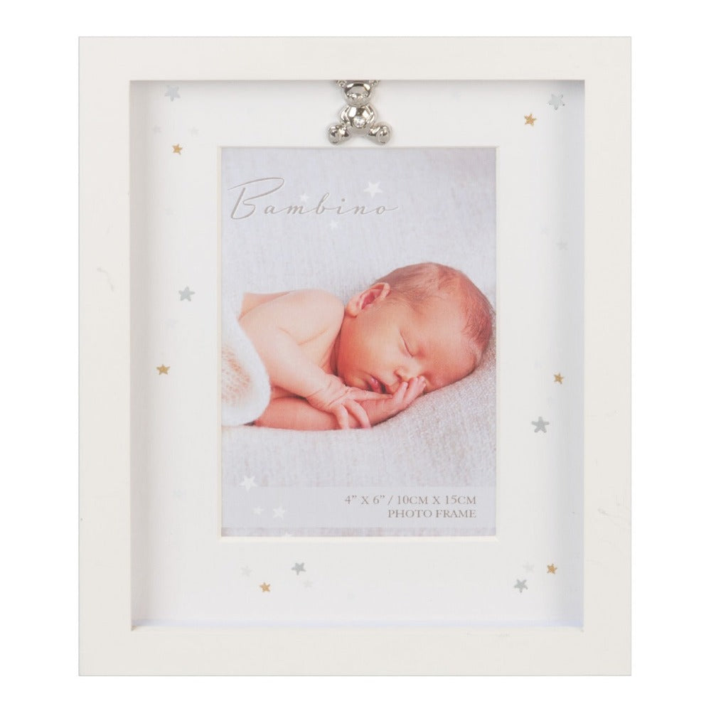 Bambino Photo Frame with Ivory Mount 4" x 6"  A gorgeous photo frame with ivory mount from BAMBINO