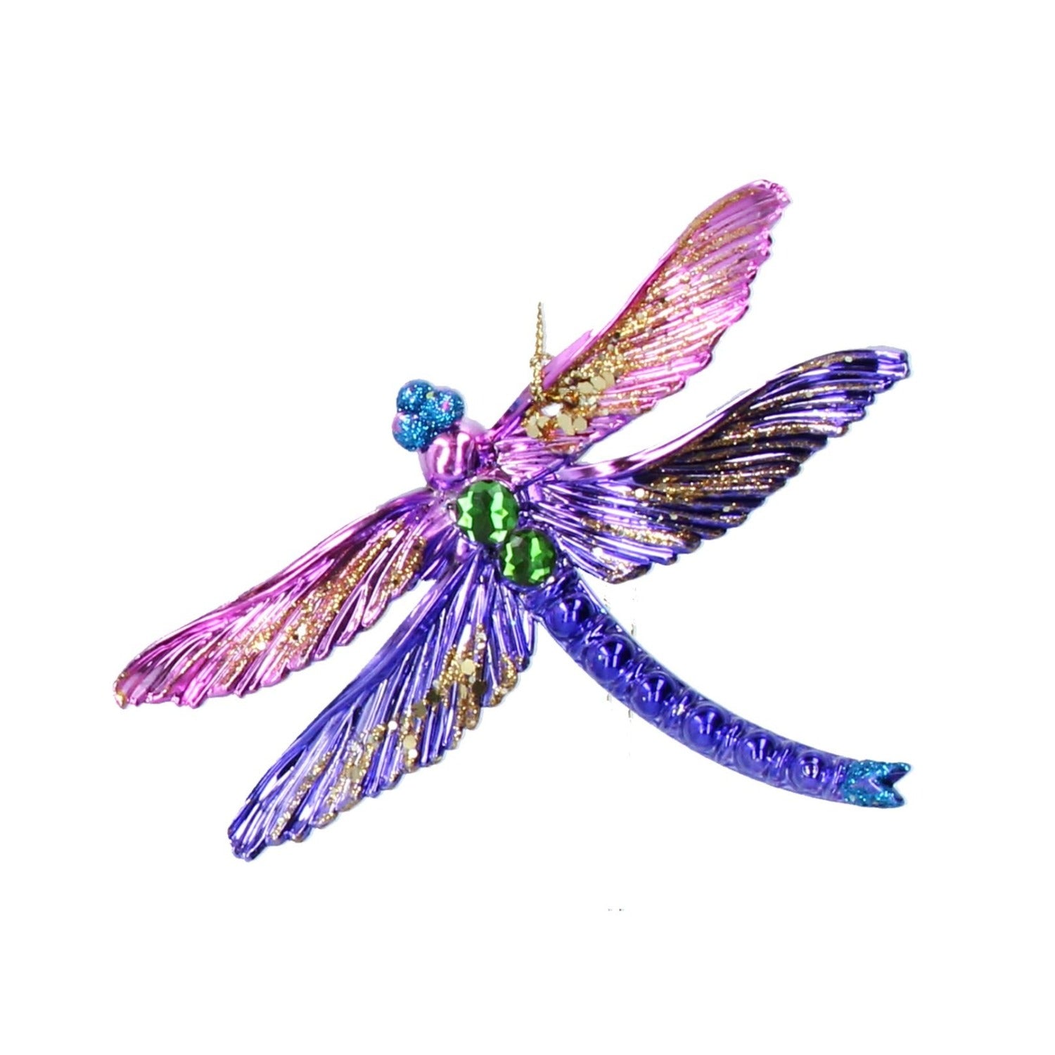 Gisela Graham Pink Acrylic Dragonfly Christmas Ornament