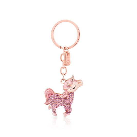 Tipperary Crystal Pink Unicorn Keyring
