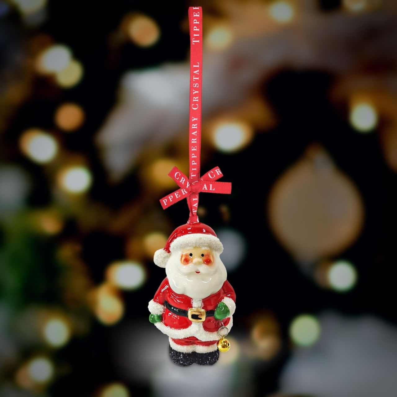 Porcelain Decoration - Santa Standing Christmas Ornament - NEW 2022  We just Love Christmas! The festive season, the giving of gifts, creating memories and being together with family and loved ones. Have lots of fun with our lovingly designed and created Christmas decorations, each one has a magic sparkle of elf dust!