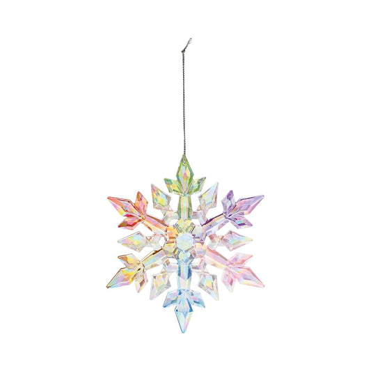 Rainbow Snowflake Hanging Ornament  These Rainbow Snowflake Hanging Ornaments are the perfect gift for yourself or a friend. Not only they sparkle and shine on a Christmas Tree, they looks wonderful as an addition to a gift bag or in any home.