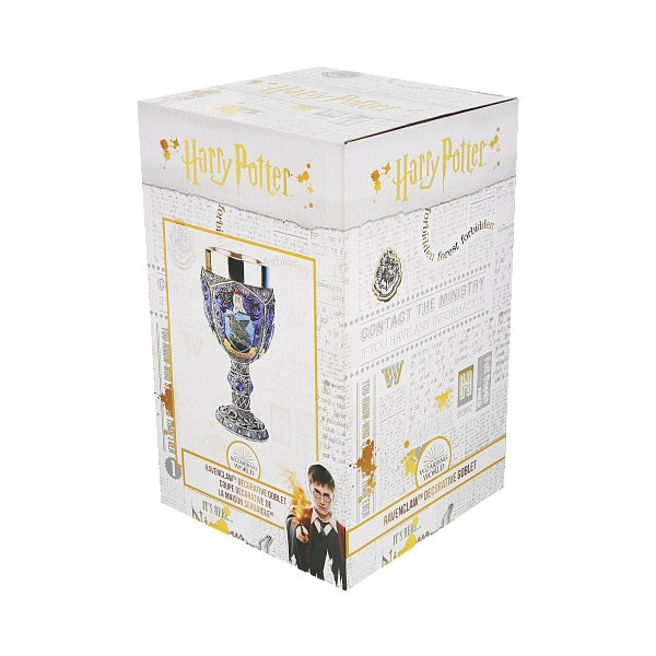 Harry Potter Ravenclaw Decorative Goblet  Wit beyond measure is man's greatest treasure is an ethos that the Ravenclaw house students live by. As Ravenclaws prize wit, learning, and wisdom.