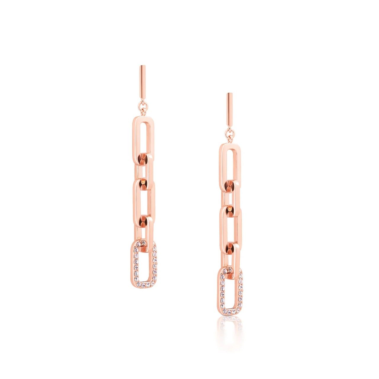Romi Rose Gold Chain Earrings