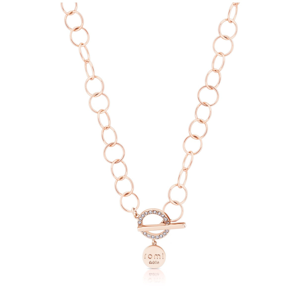 Romi Dublin Rose Gold Circle Chain Necklace