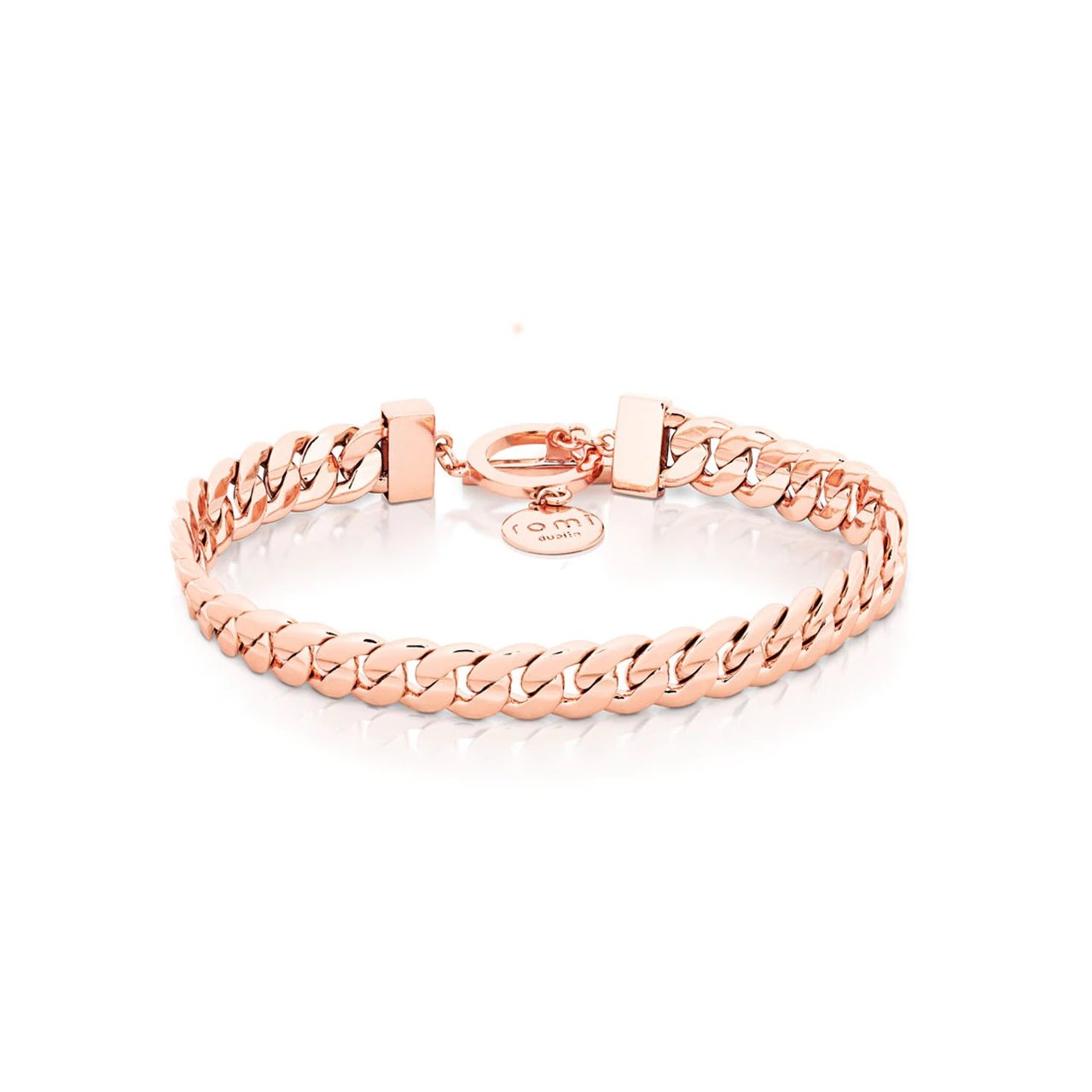Romi Dublin Rose Gold Curb Chain Bracelet